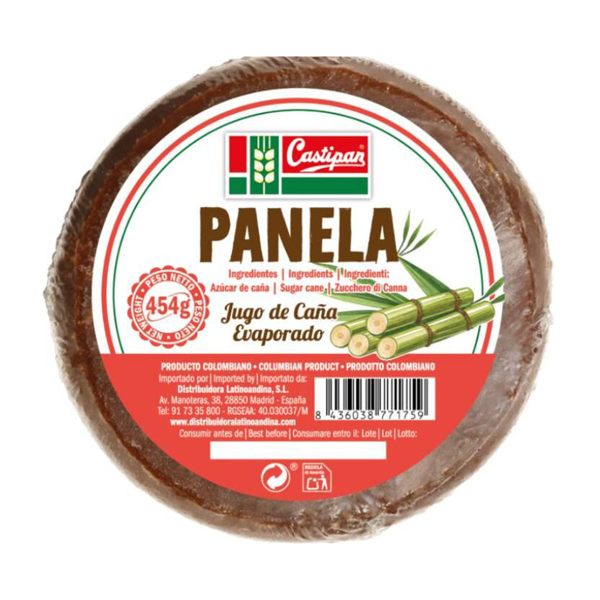 Panela El Dorado Inteira 454g