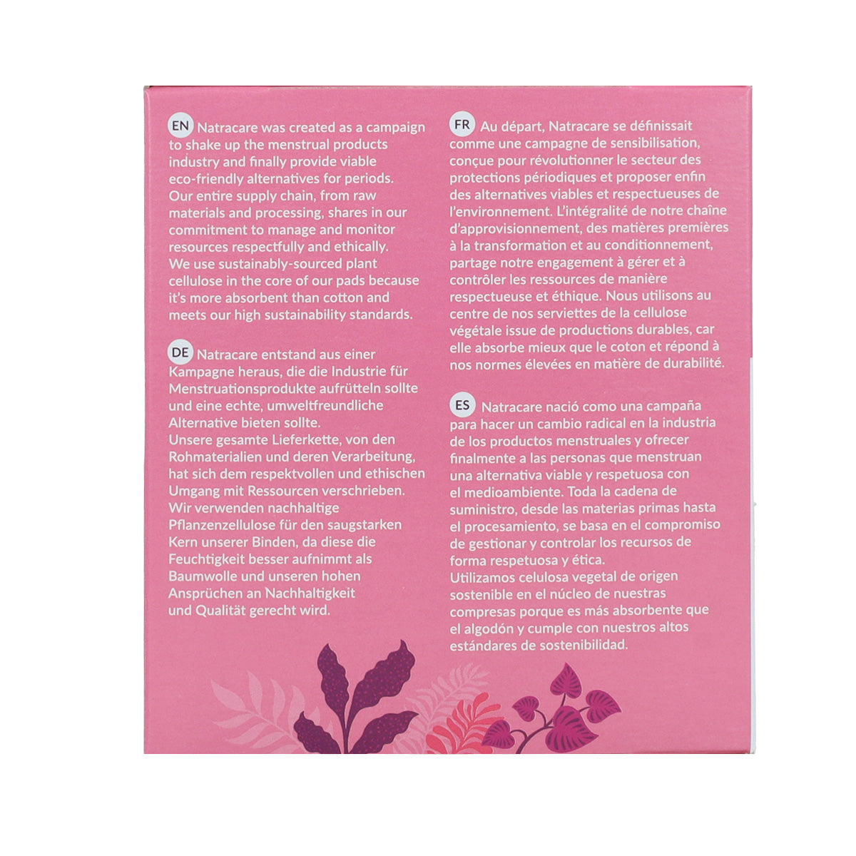 Natracare Absorventes Ultra Extra Longos com Bio Wings 8 Unidades