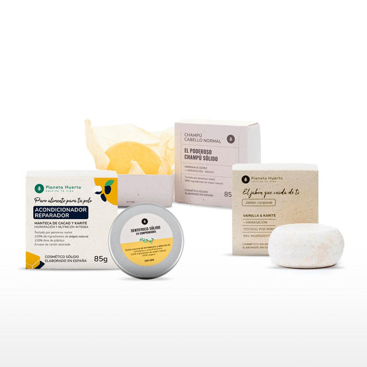 Pacote Cosméticos Zero Waste Planeta Huerto