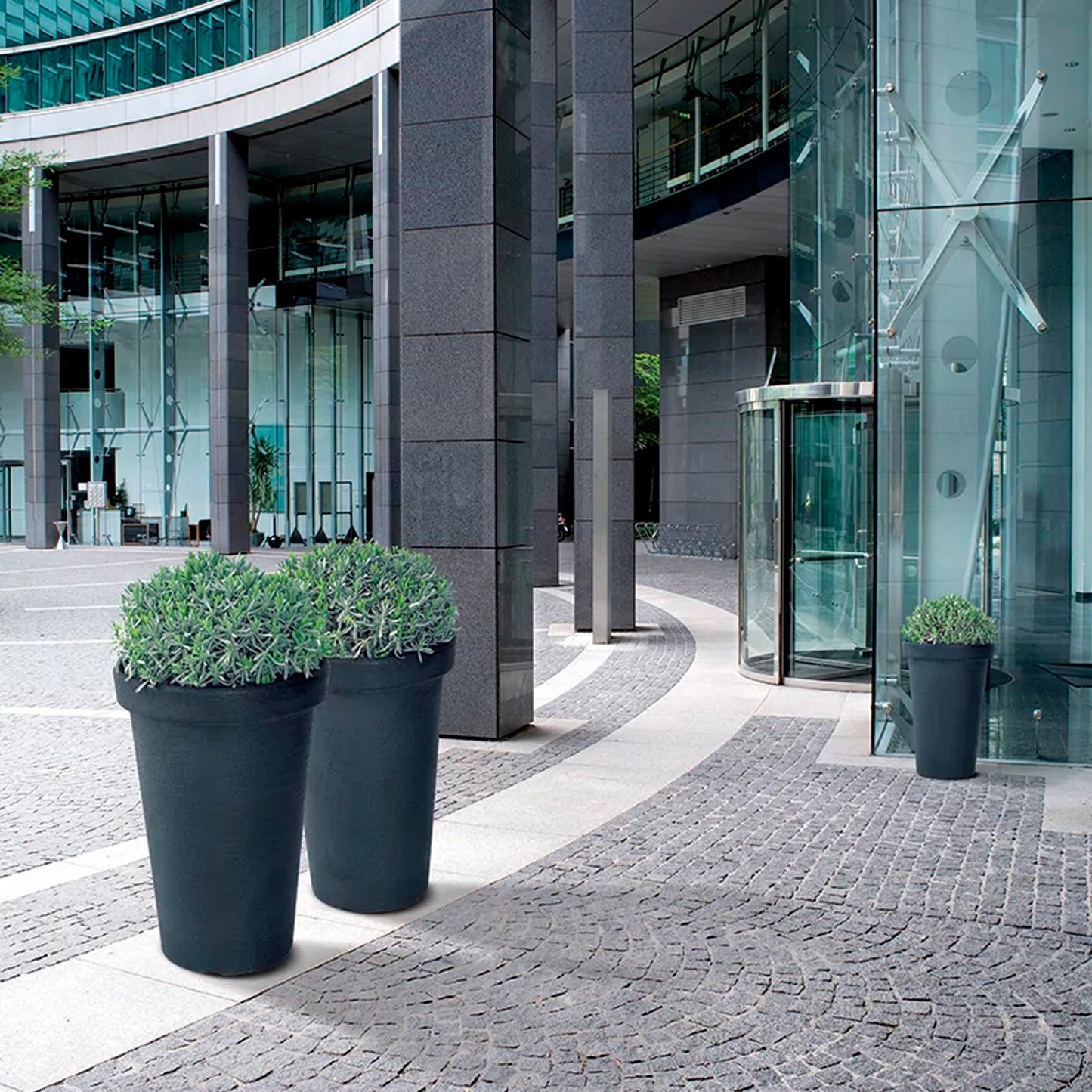 Maceta Classic Tower 86l., Con Depósito, Dimensiones (mm) 480x480x790, Color Ladrillo