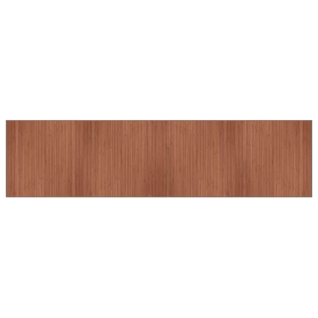 Alfombra Rectangular Bambú Marrón 100x400 Cm / Vetonek_5