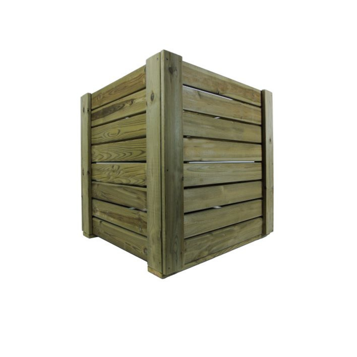 Macetero De Madera Eko Xxl Vidahuerto Para Árboles Y Plantas Grandes 100x100x100 Cm.