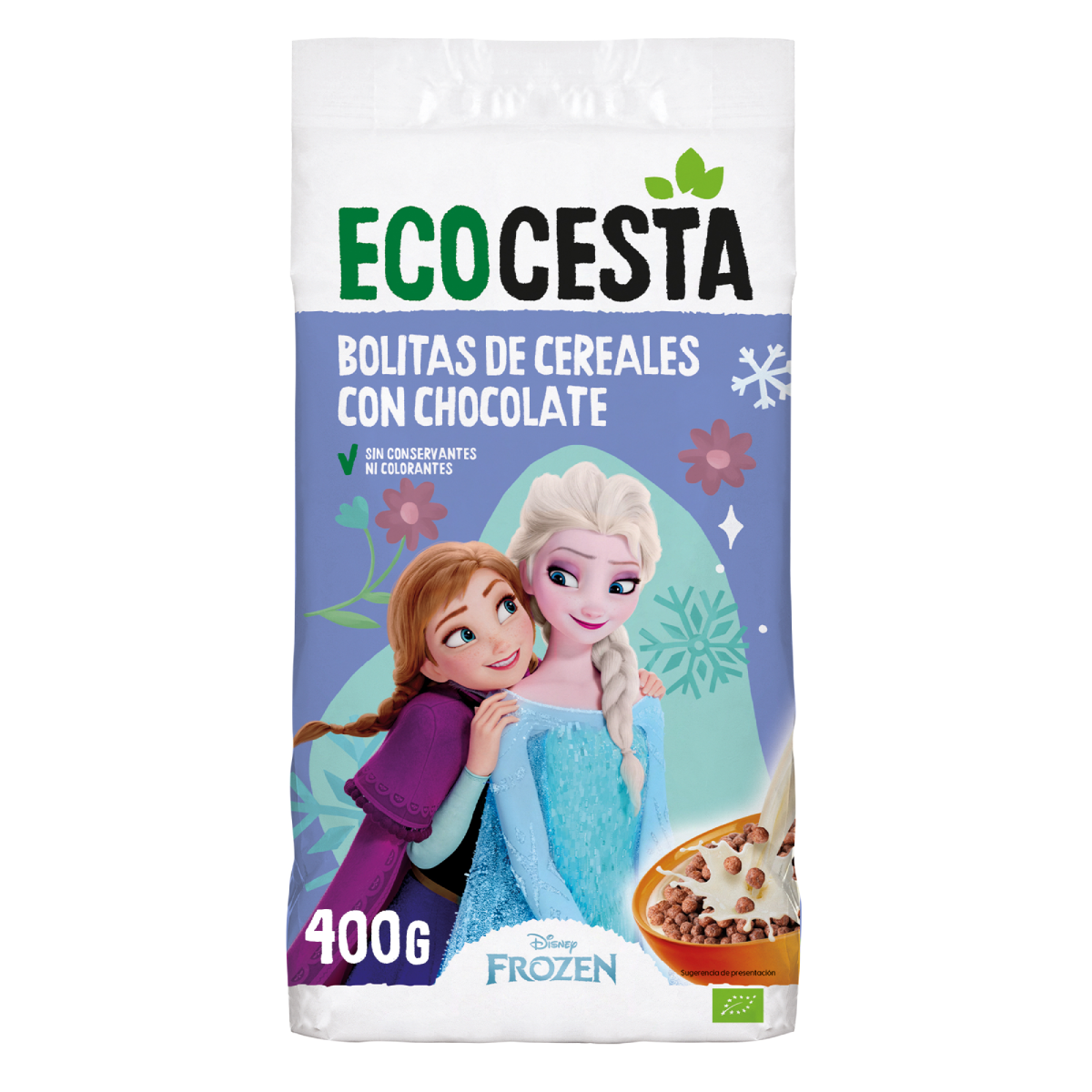 Bolas de Cereal de Chocolate Biológico Ecocesta Edição Disney 400g