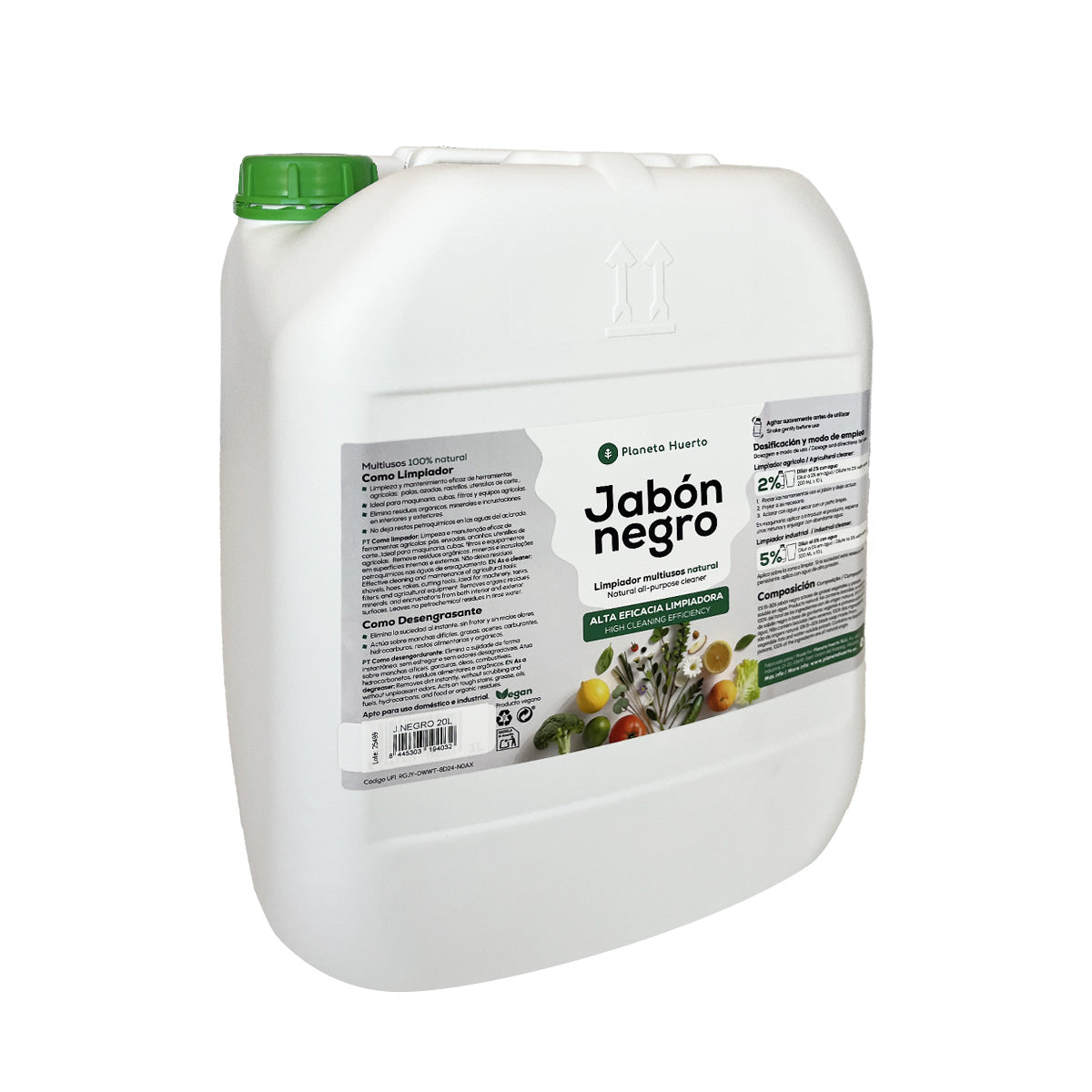 Sabonete Planeta Huerto Preto Potássio 20 L