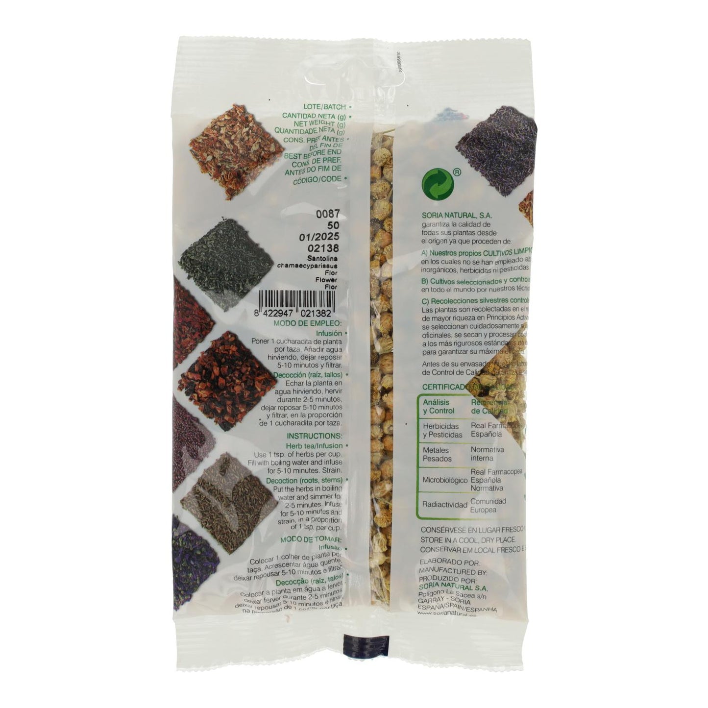 Camomila Mahón Soria Natural, 50 g