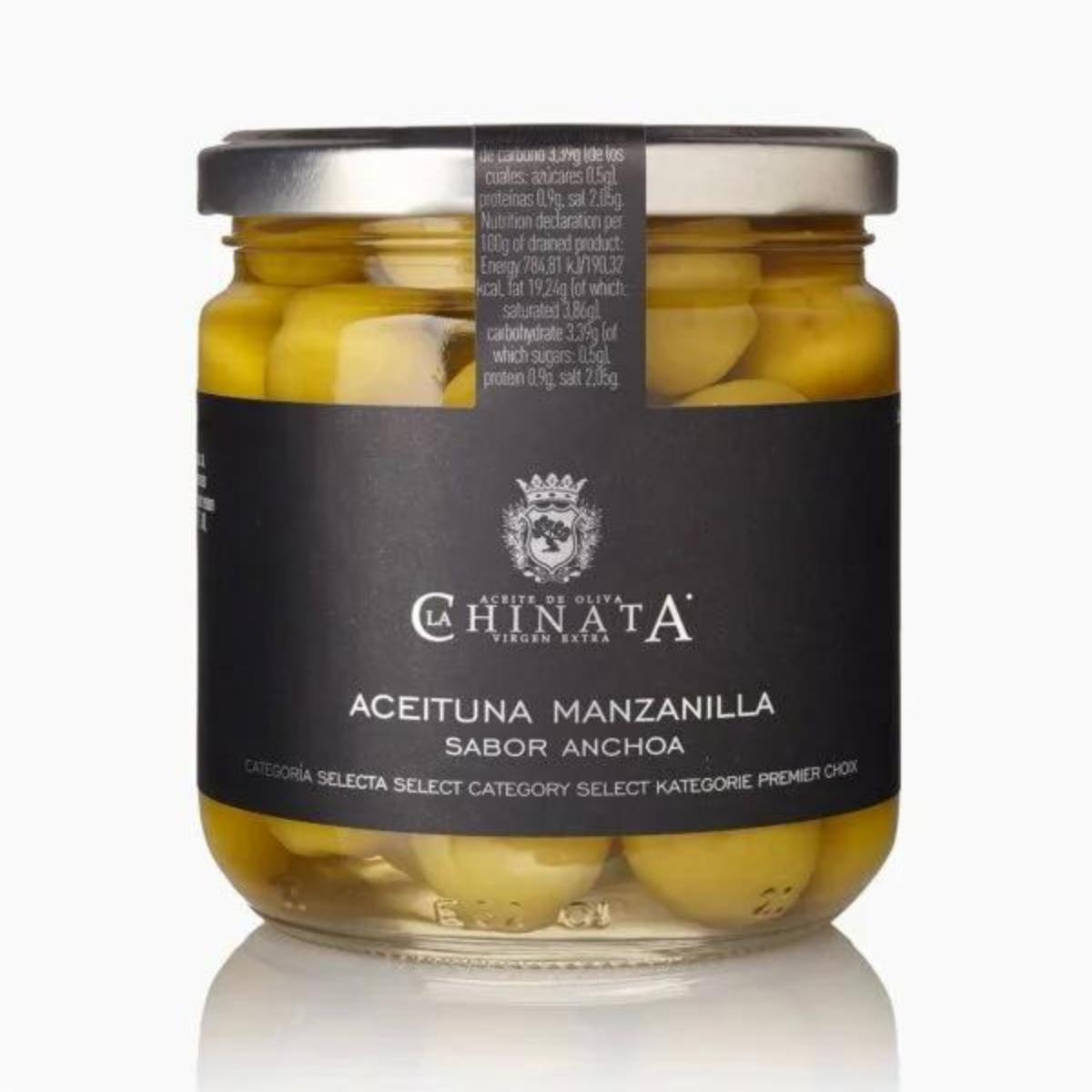 Azeitonas Manzanilla com Sabor a Anchova 350 g