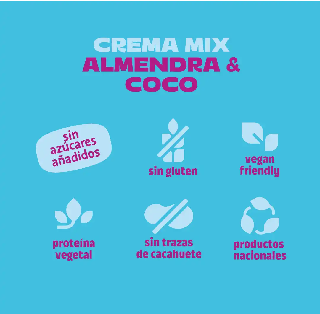 Pack crema de almendra y coco 4 uds The Nut Club 800g_5