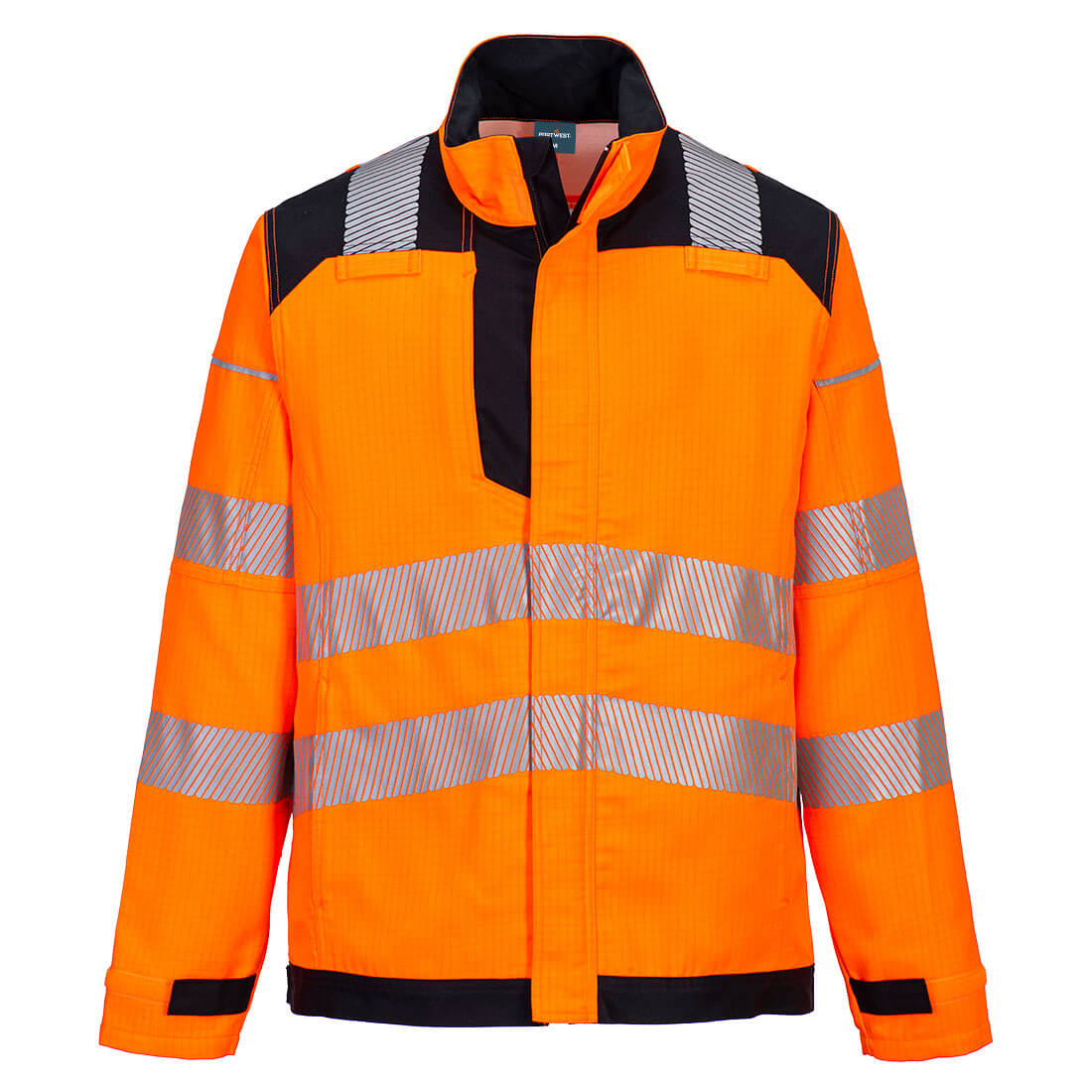 Chaqueta De Trabajo Pw3 Fr Hvo - Alta Visibilidad Y Resistencia / Xl / Naranja-negro_0