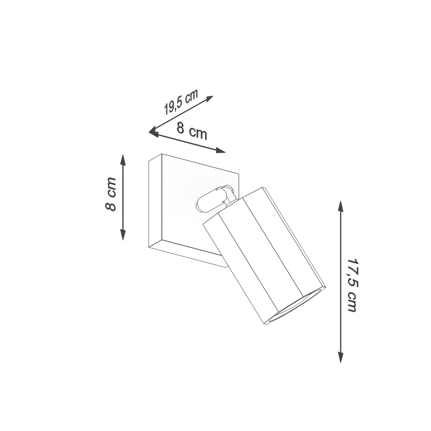 Aplique De Pared Zeke, Roble, Gu10_5