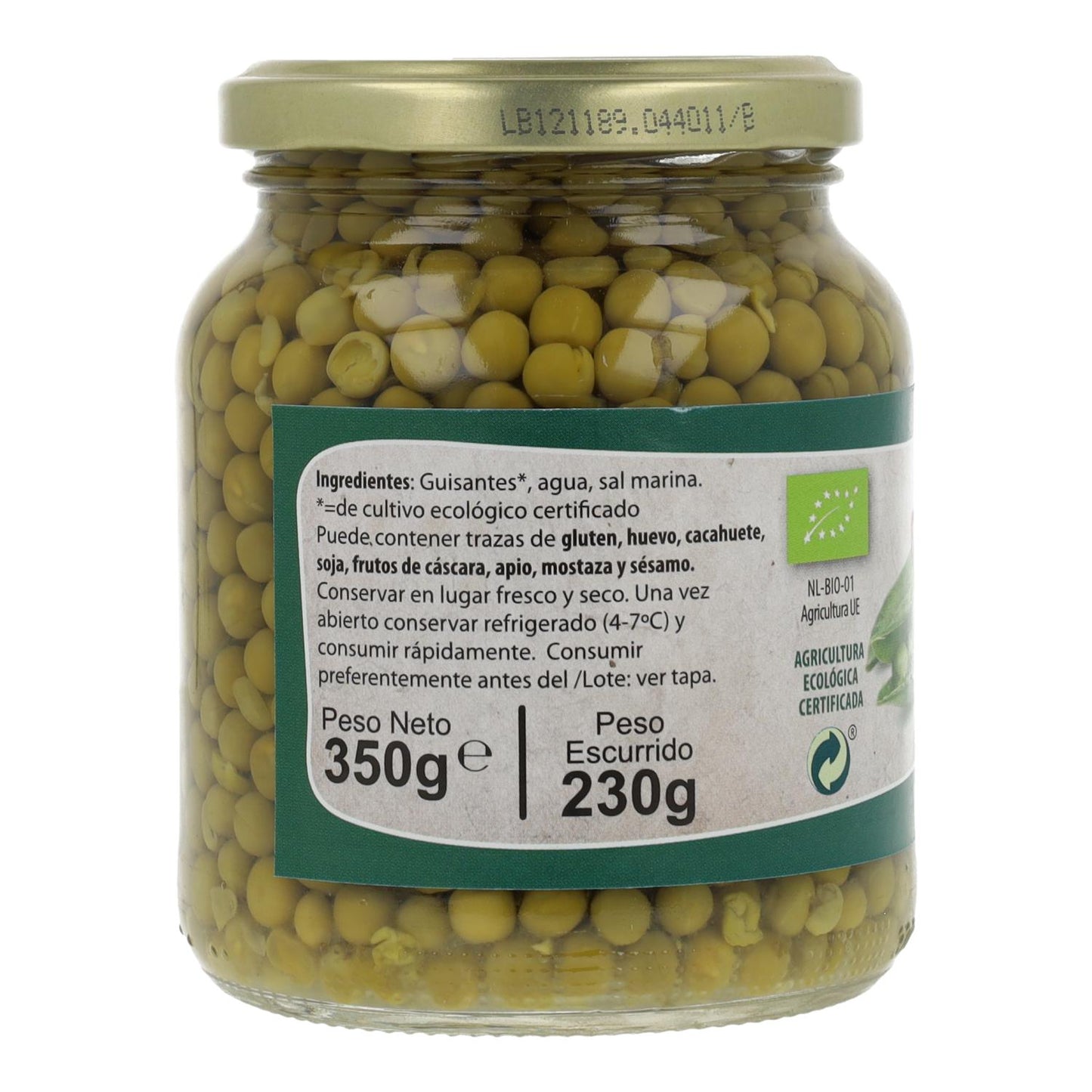 Ervilhas ECO, 350 g. Natursoy