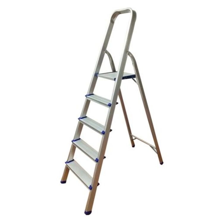 Escalera Domestica Aluminio 5 Peldaños_1