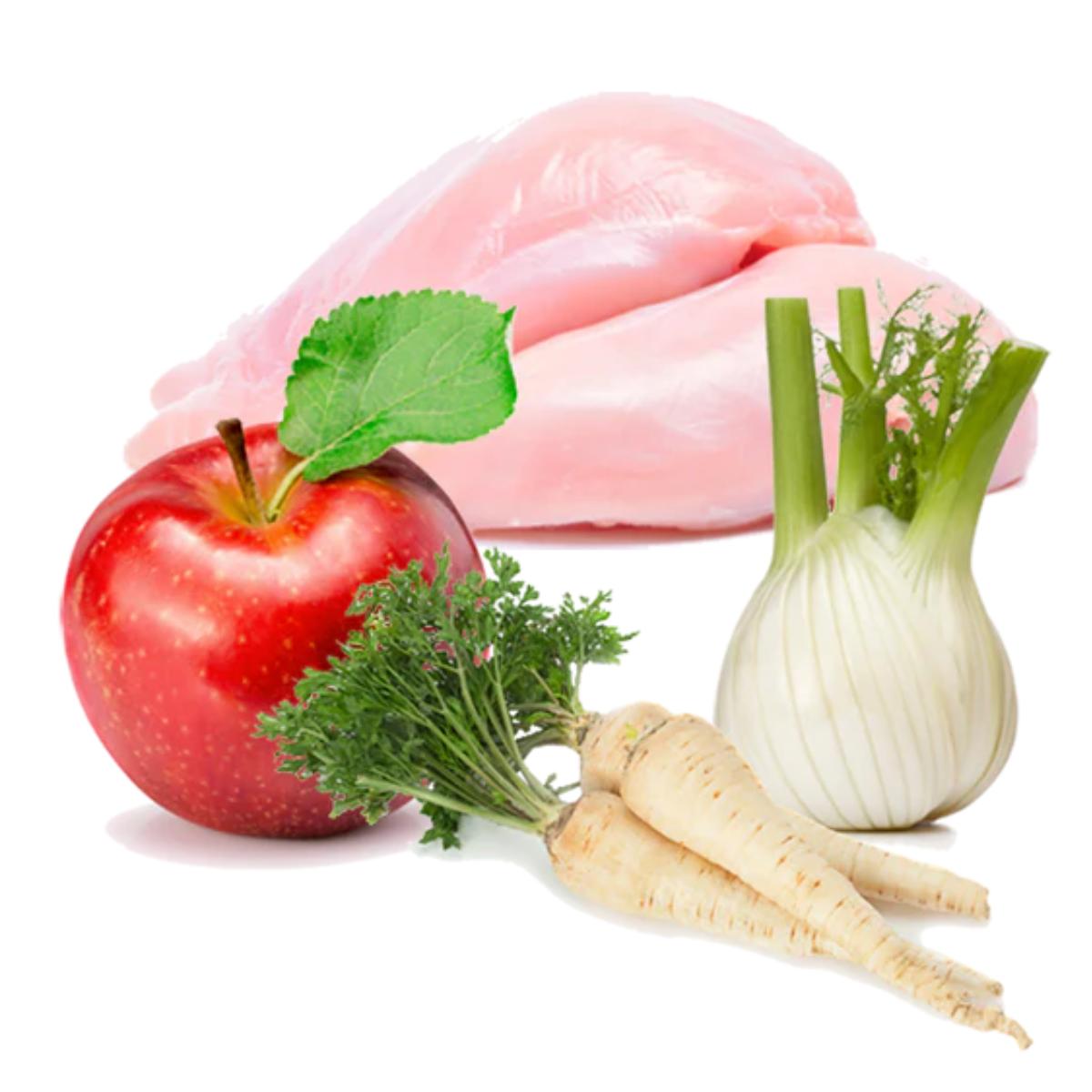 Ração húmida para cães Barf Chicken Feast BIO Puromenu 400 g