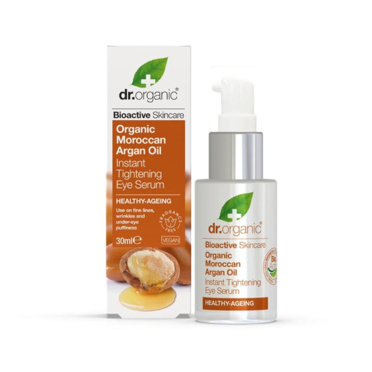 Kit de oferta facial com óleo de argão Dr. Organic