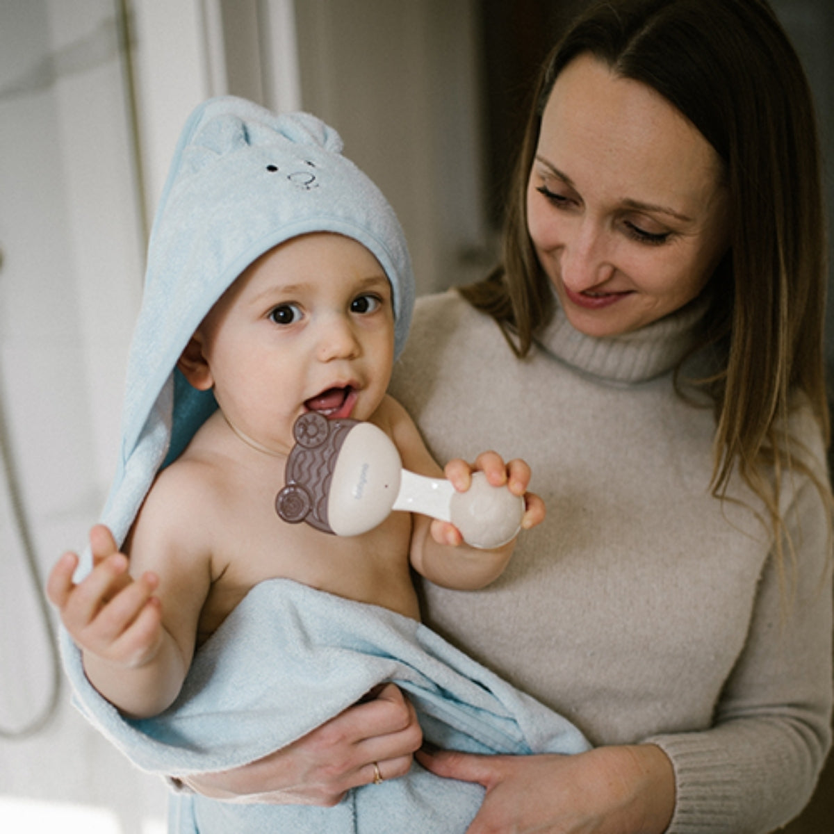 Babyono Capa De Baño Bamboo Xl Para Bebés Conejito | Calor, Suavidad Y Protección Desde El Primer Día_3