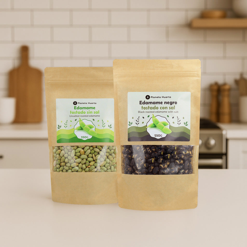 Edamame verde torrado sem sal Planeta Huerto 250 g