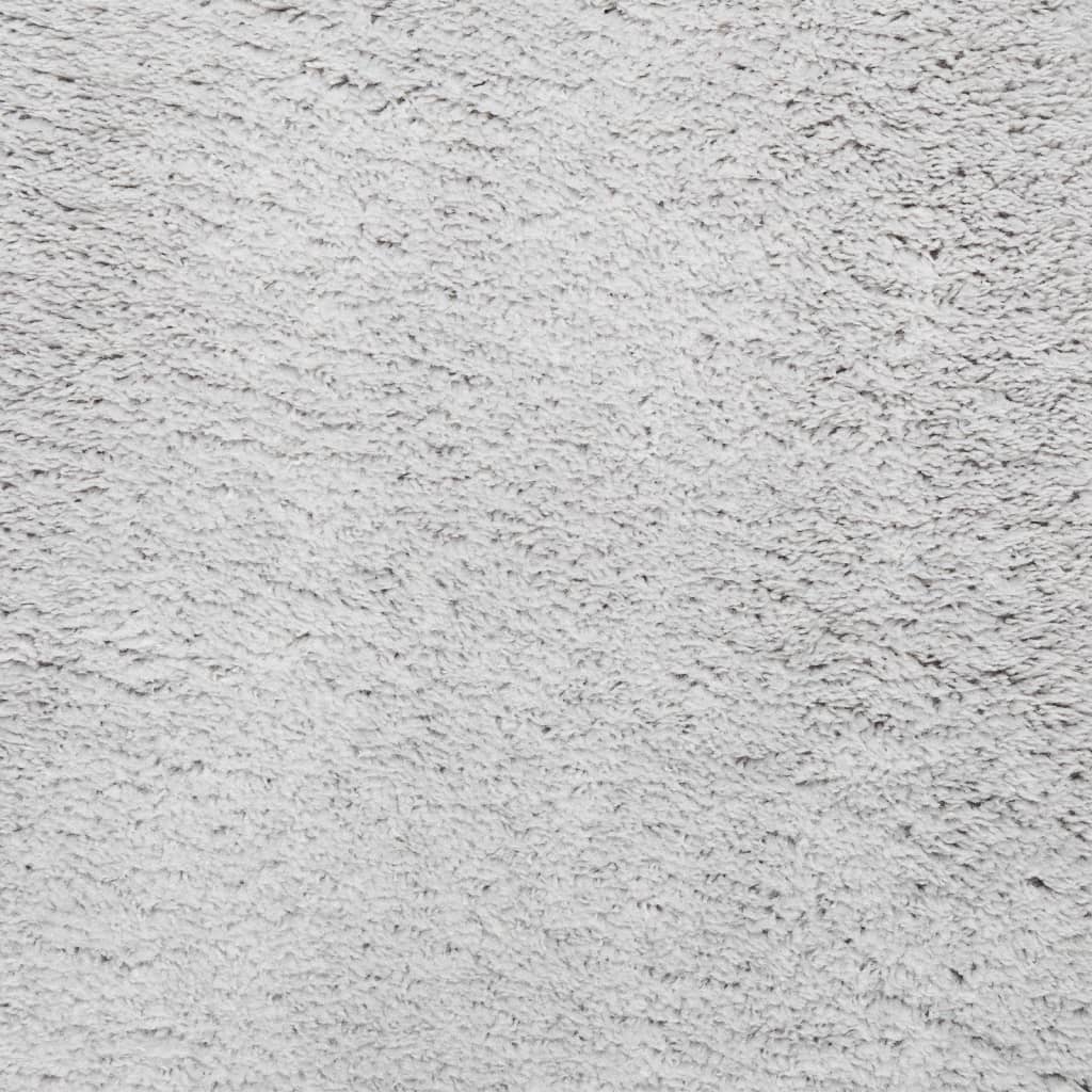 Alfombra De Pelo Corto Suave Lavable Huarte Gris Ø 200 Cm / Vetonek_5