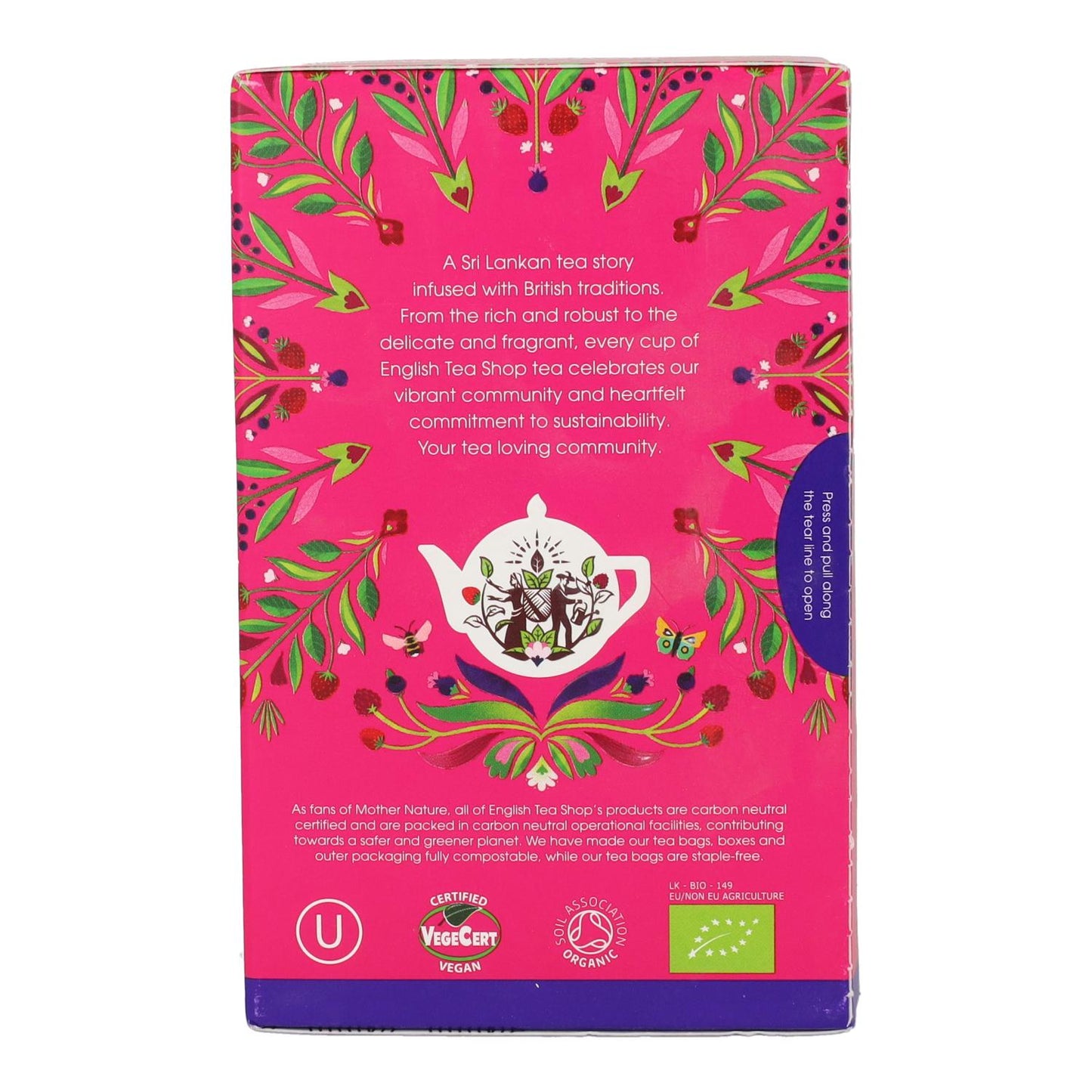 Chá de Frutos Vermelhos (super berries) English Tea Shop 40 g