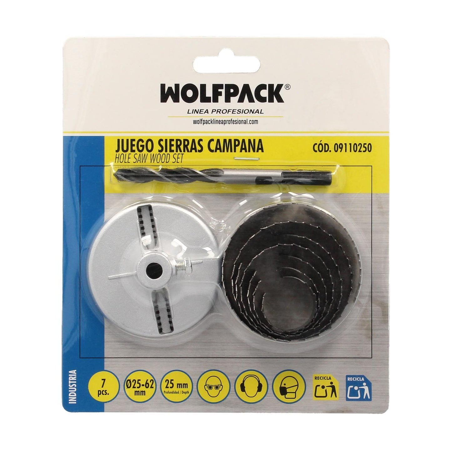 Juego Sierras Campana 25 Mm. 25/63 7 Piezas_3