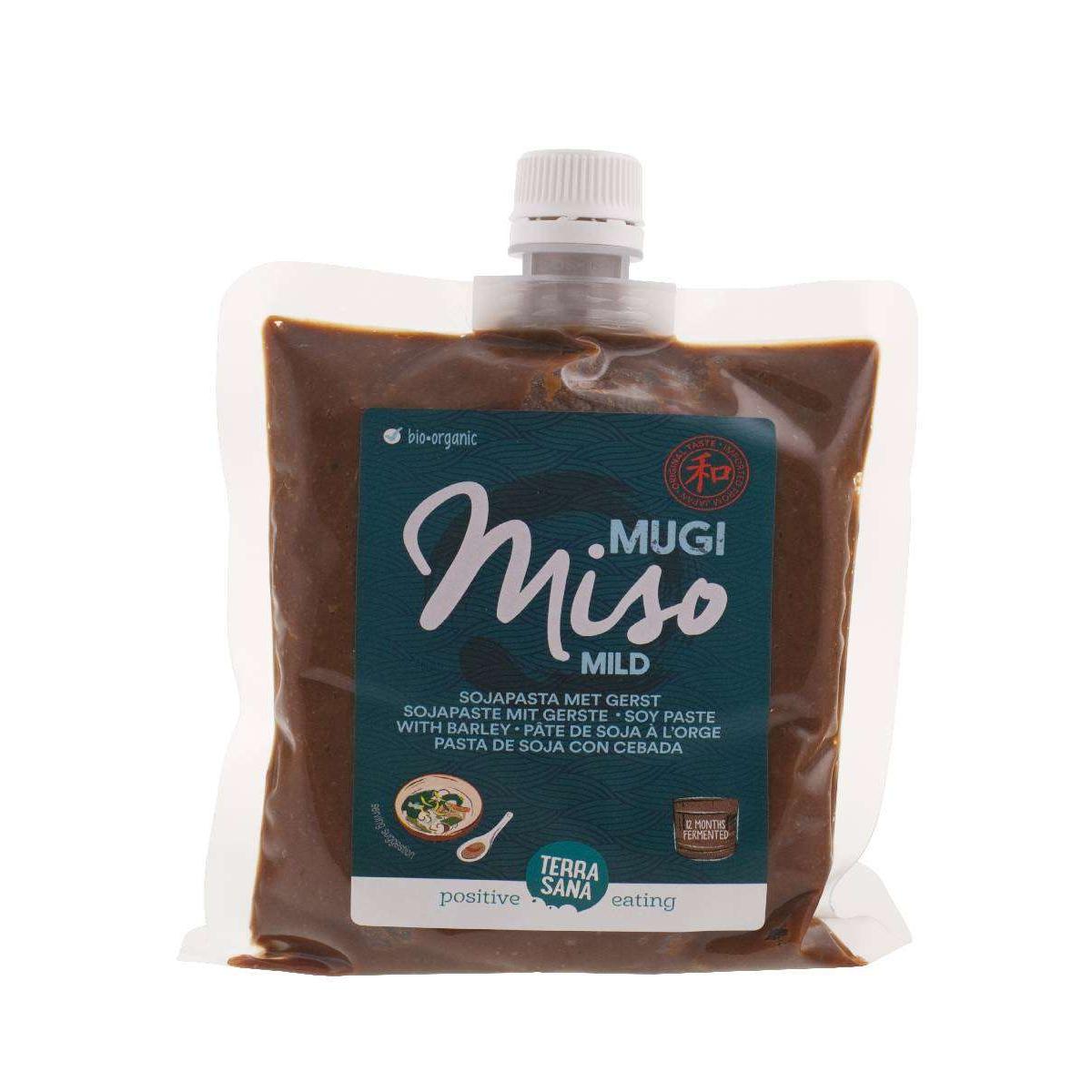 Mugi miso orgânico (muso) Terrasana, 345 g