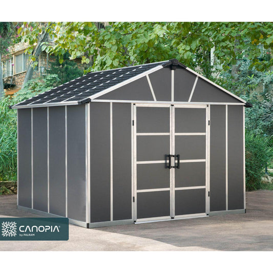 Galpão de jardim Yukon 271x332x252 cm com cobertura da Palram
