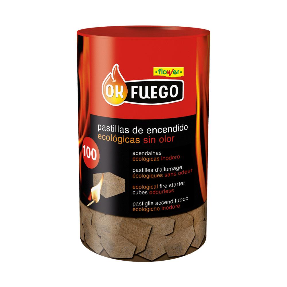 Pastilhas para acender o fogo Ok Fuego Eco-Friendly 100 unidades