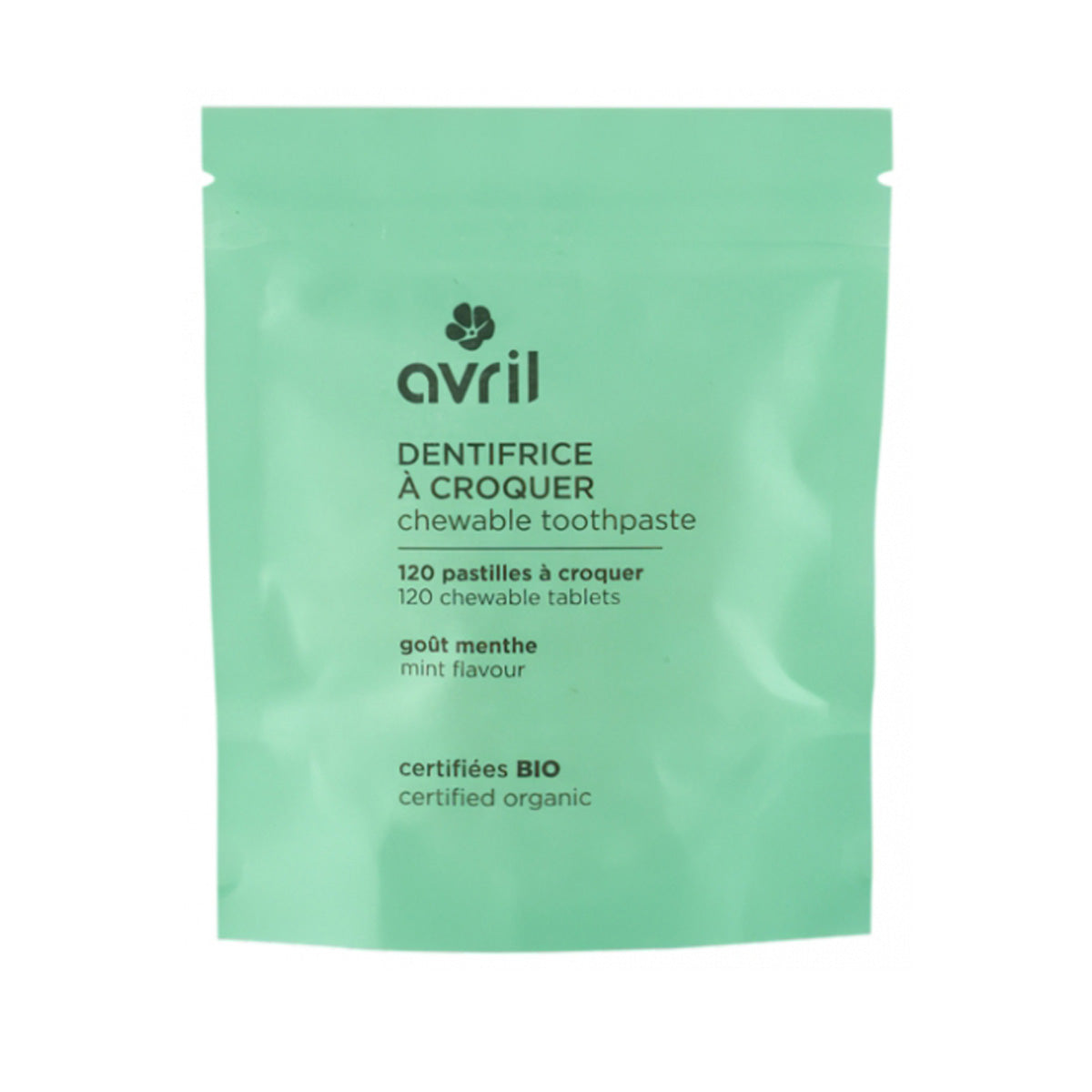 Pasta de dentes mastigável, Avril, 120 comprimidos