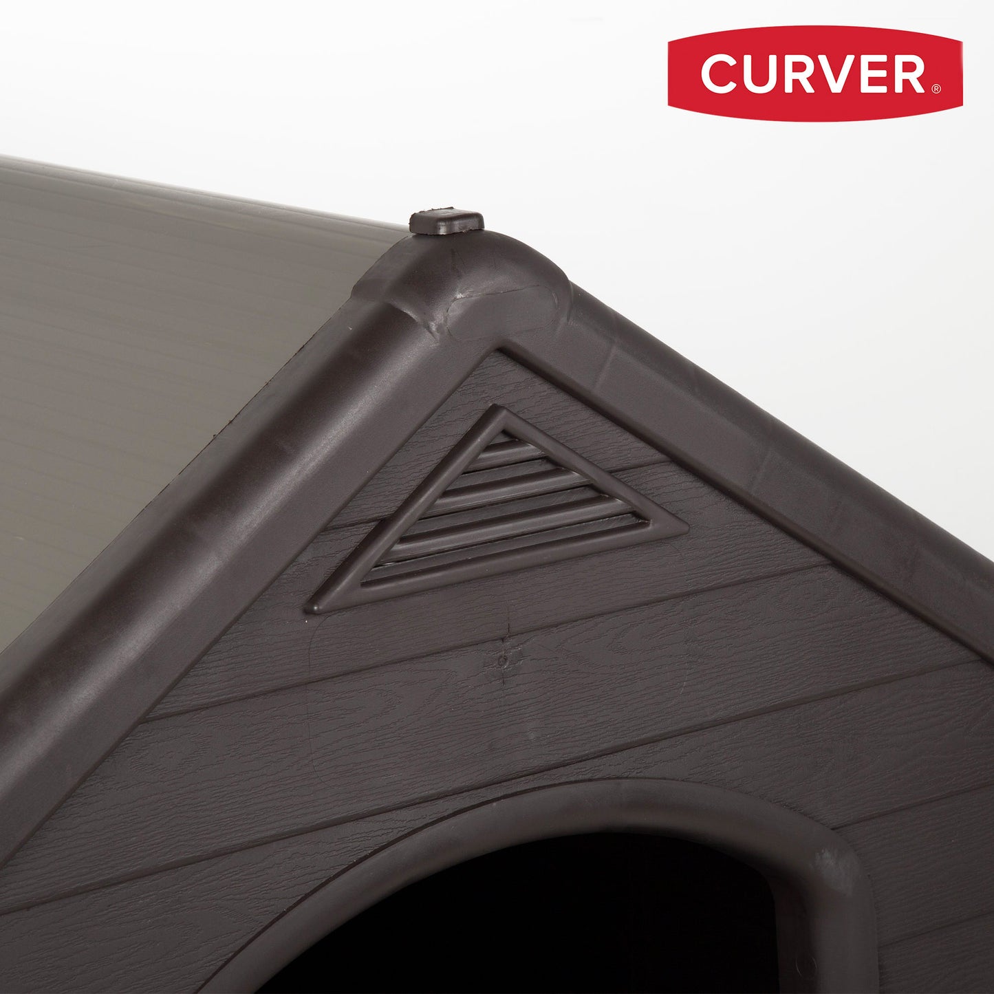 Keter Caseta De Perro Marron Exterior Grande Para Jardín Y Terraza Hecha En Resina Resistente 95x99x99 Wxdxh Cm_5