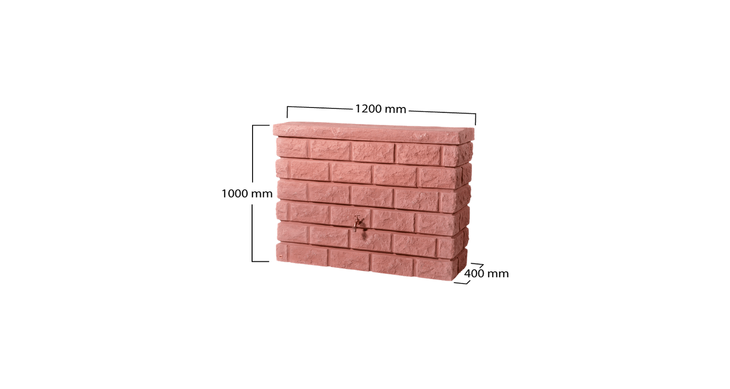 Depósito de agua de lluvia Rocky Rojizo Graf 400 L_1