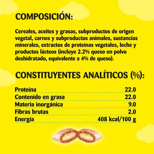 Petiscos de queijo para gatos Catisfactions 60g