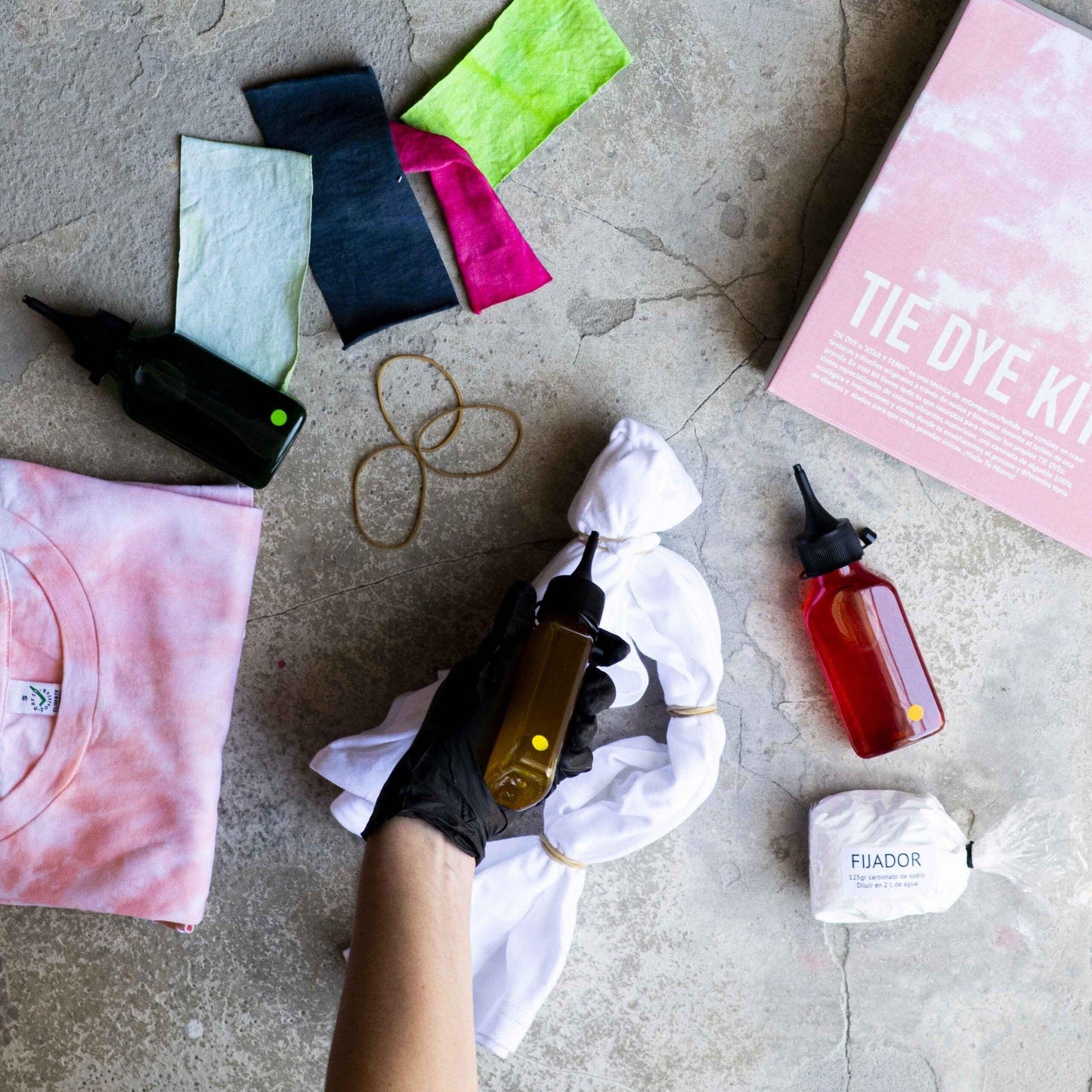Kit de bolsa tote tie-dye
