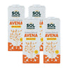 Pack de 4 Bebidas de Aveia Biológica Sem Glúten Sol Natural 1 L