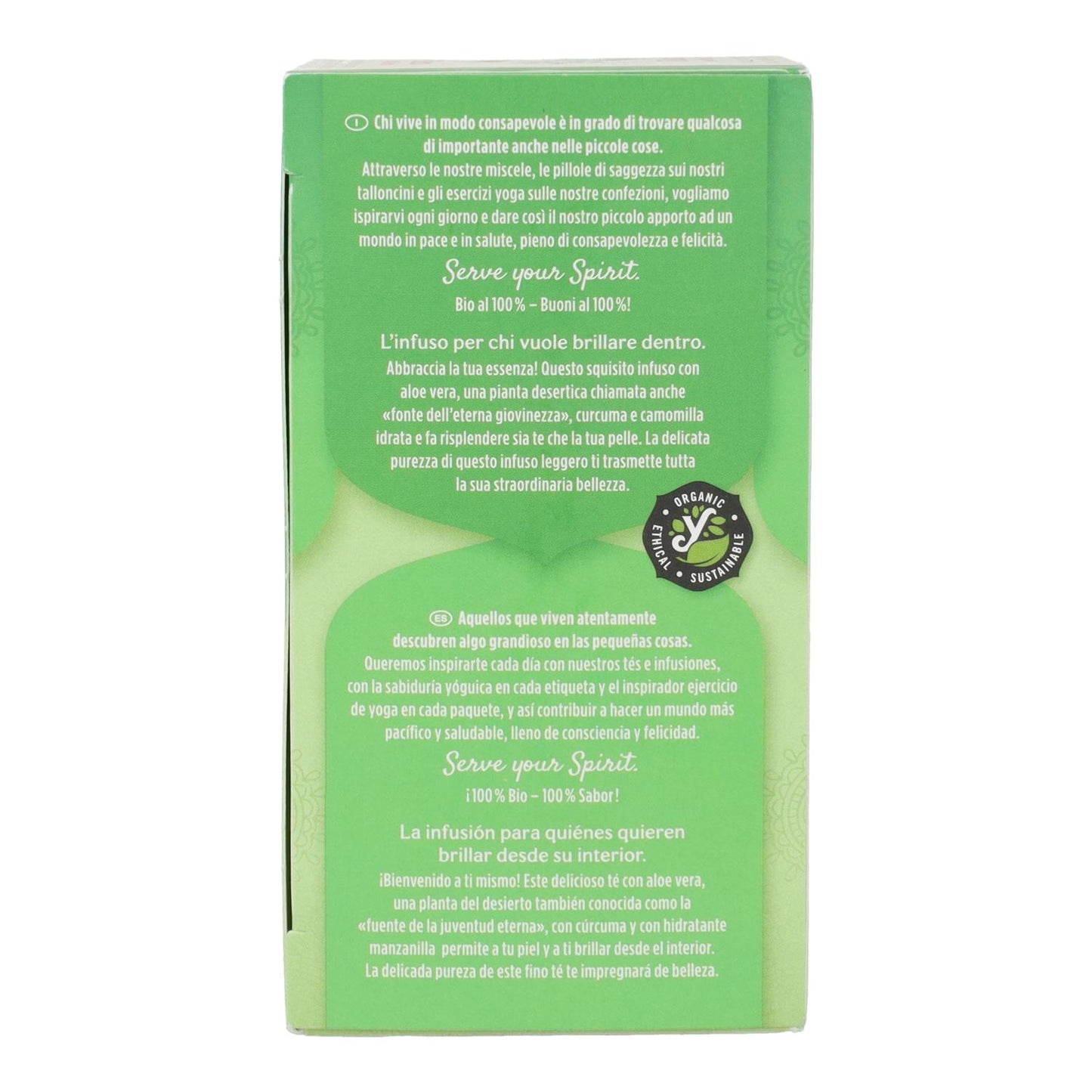 Chá branco biológico Yogi Tea com Aloé Vera, 17 saquetas