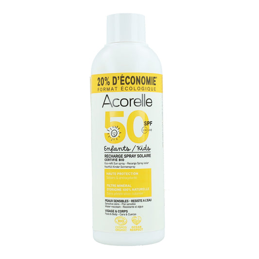 Acorelle High Protection Solar Spray Recarga para Crianças FPS 50 150 ml