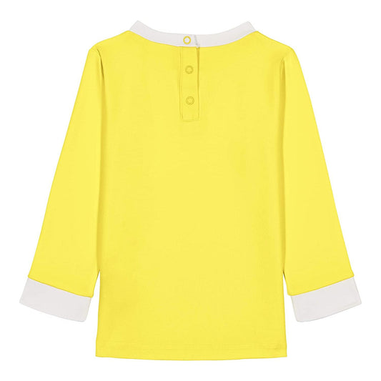 T-shirt com proteção UV amarela 6 meses