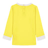 T-shirt com proteção UV amarela 6 meses