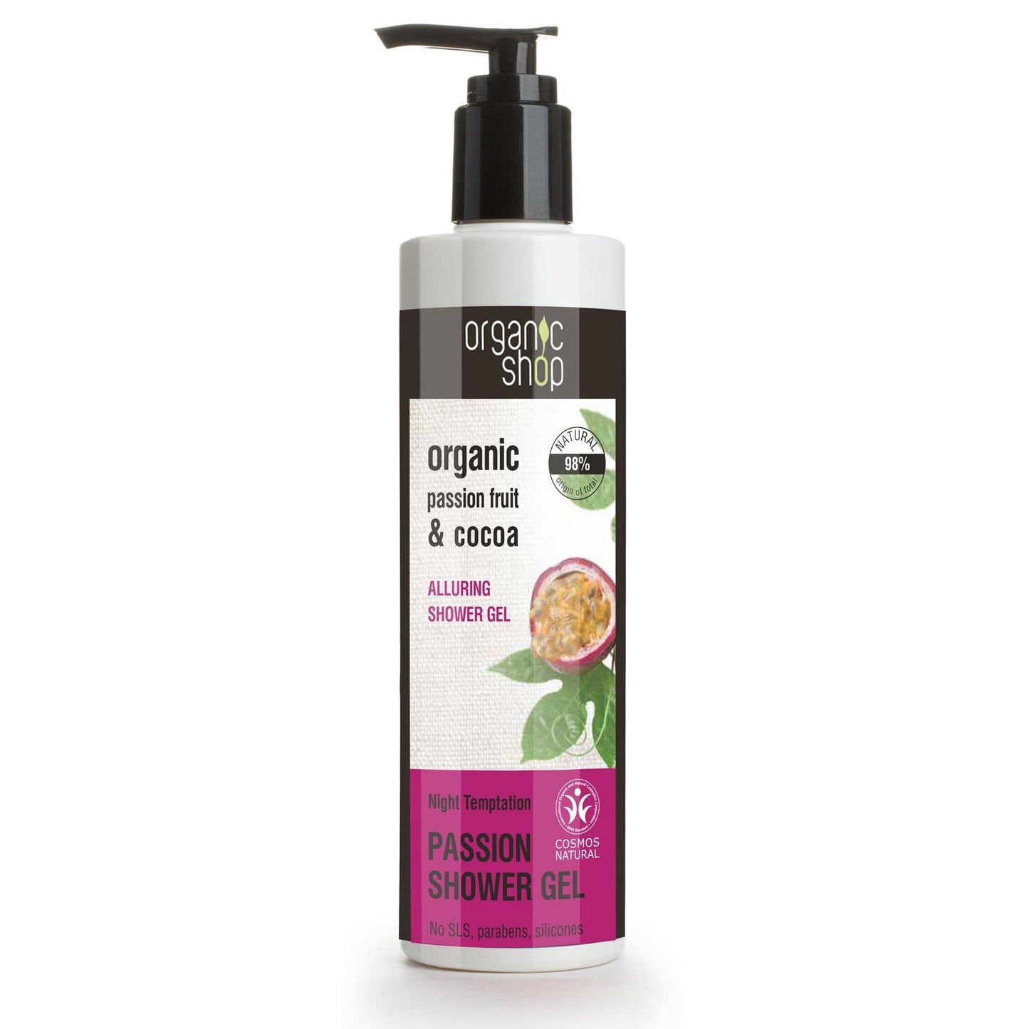 Gel de banho de noite Organic Shop Temptation 280 ml