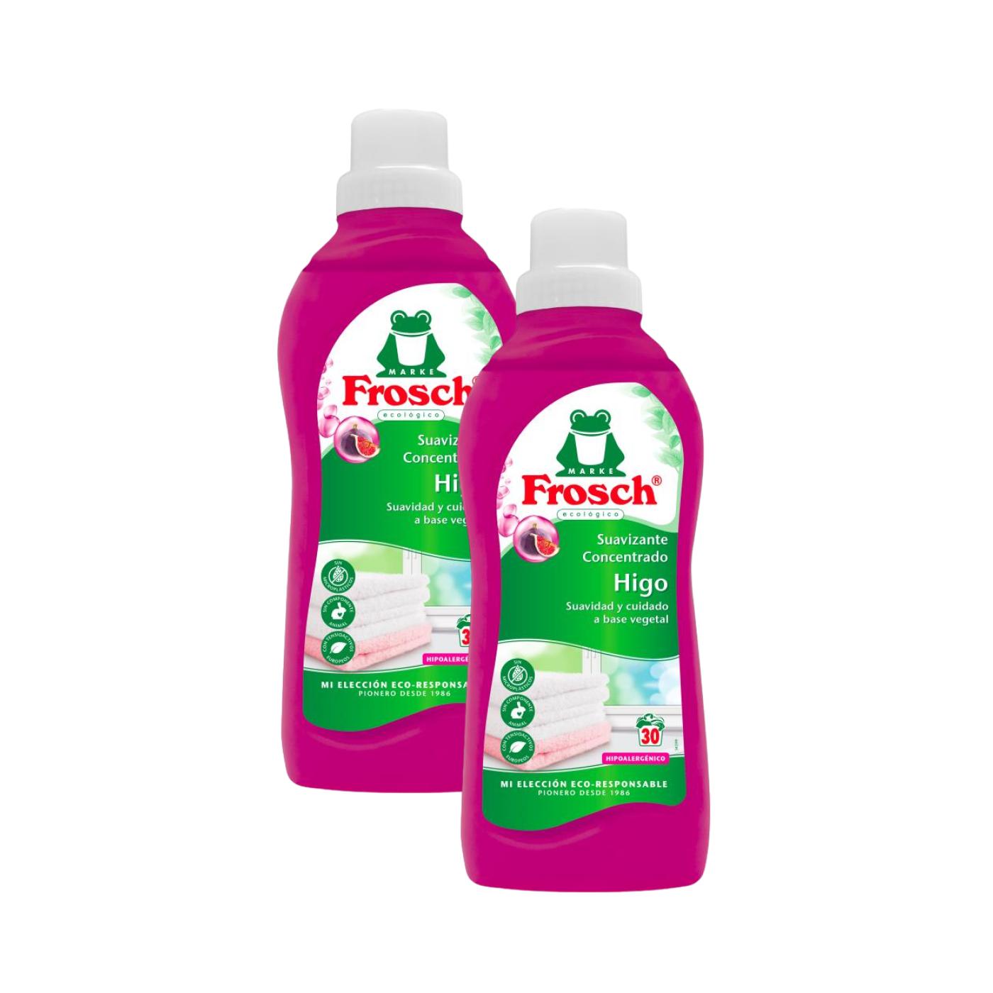EMBALAGEM 2 X Amaciador de Roupa Concentrado Frosch Fig 750 ml
