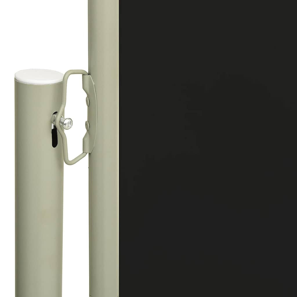 Vidaxl Toldo Lateral Retráctil De Jardín Negro 117x300 Cm_4