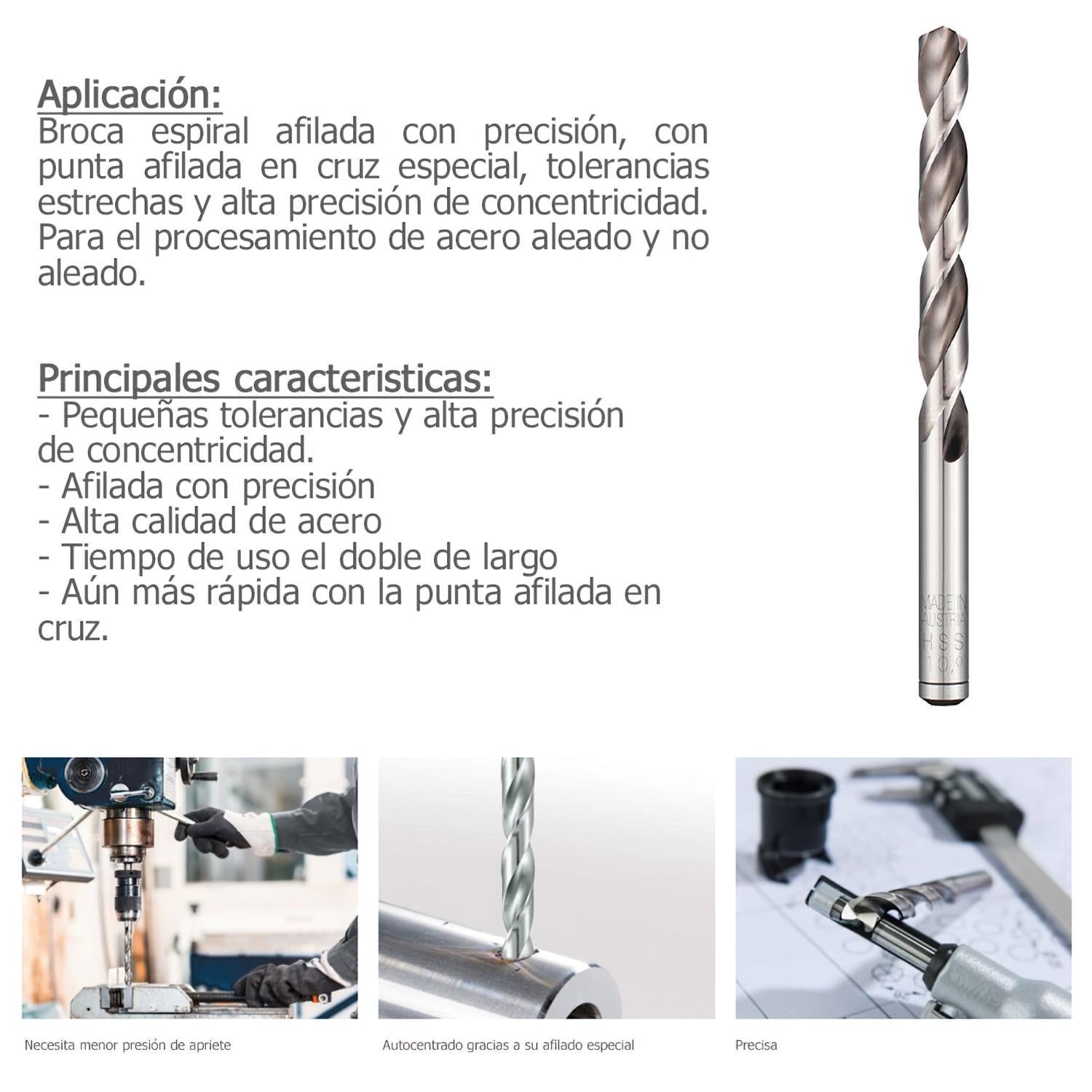 Broca Alpen Hss Pro   8,00 Mm.