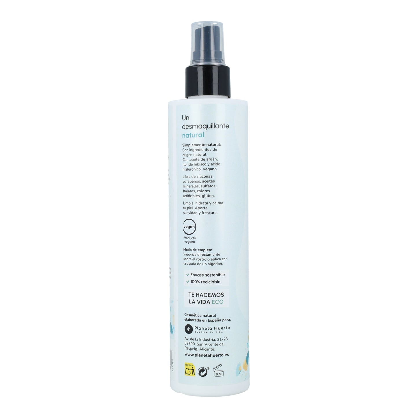Pack de hidratante facial + água micelar Planeta Huerto