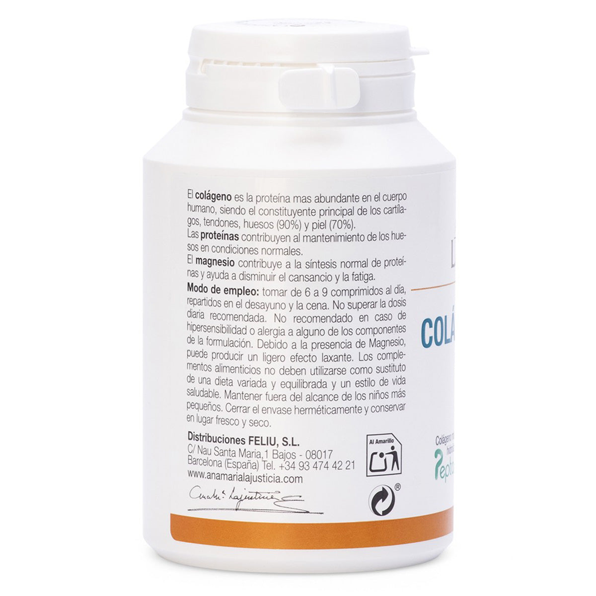 Colagénio Marinho com Magnésio Ana Maria la Justicia 180 comprimidos