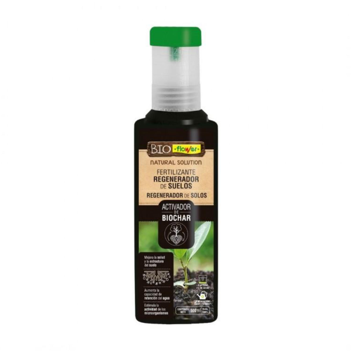 Fertilizante Ativador Biochar Bio Flower 500 ml