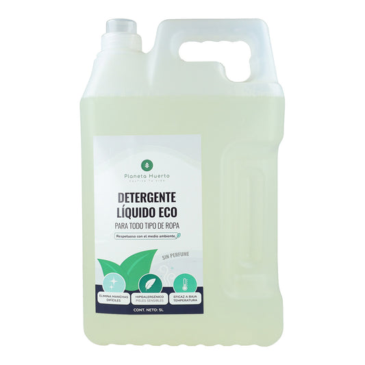 Detergente líquido para roupa Planeta Huerto ECO sem perfume 5 litros
