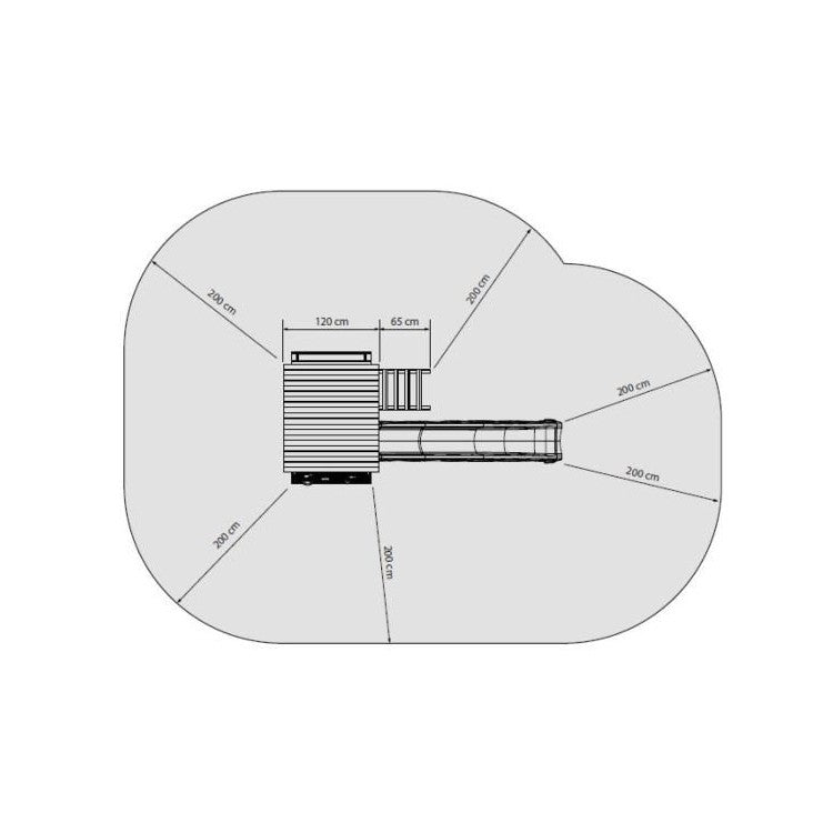 Parque Infantil Masgames Belvedere L Con Columpio Individual._5