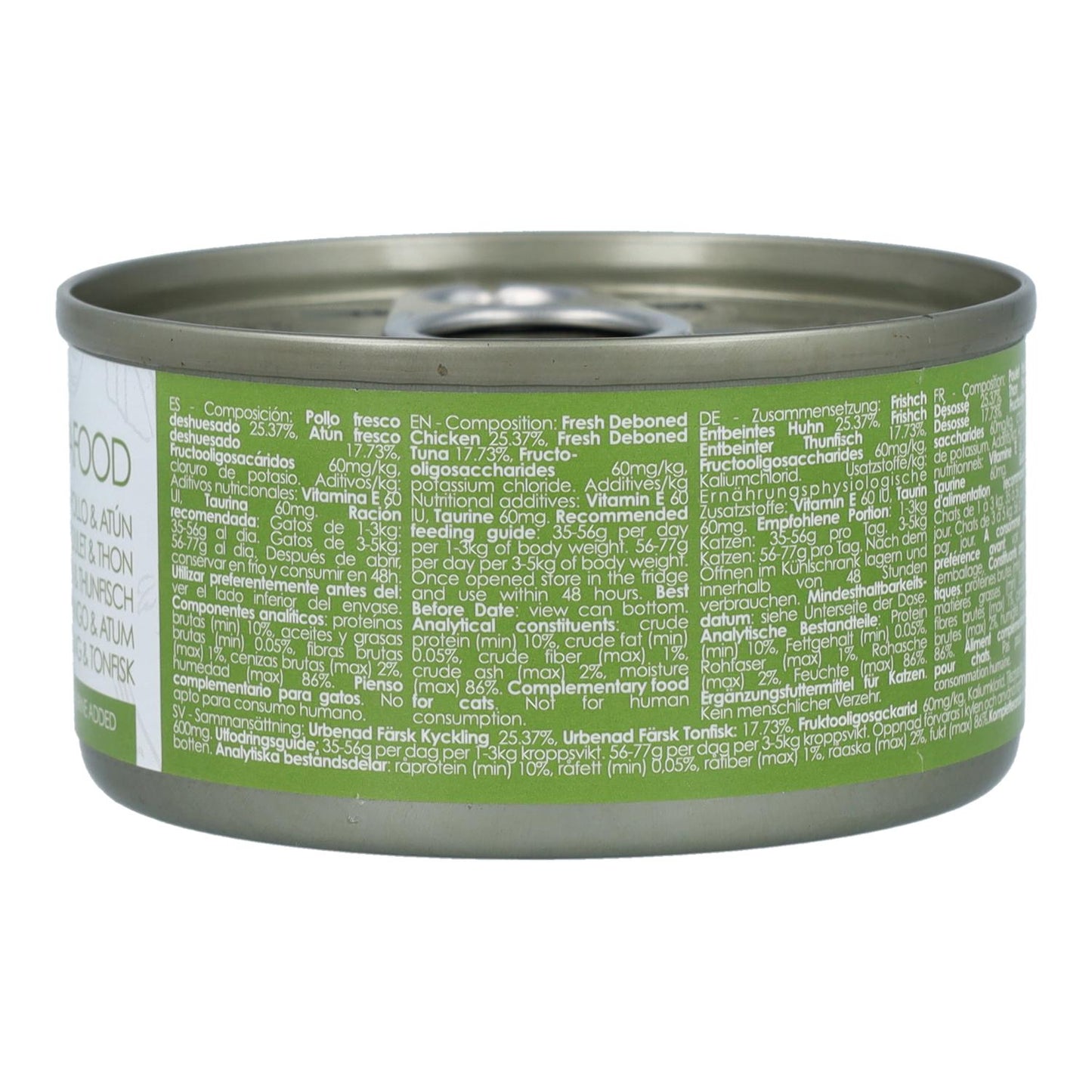 Kit Cat Can Toppers - Frango e Atum 80g Ração húmida para gatos em gelatina