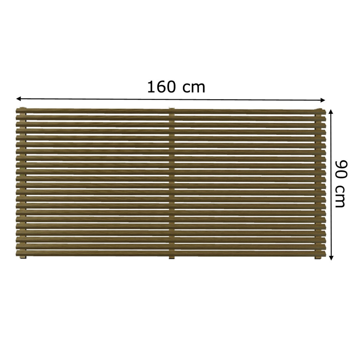 Panel-valla Elegance De Madera Tratada Vidahuerto 160x6x90 Cm_2