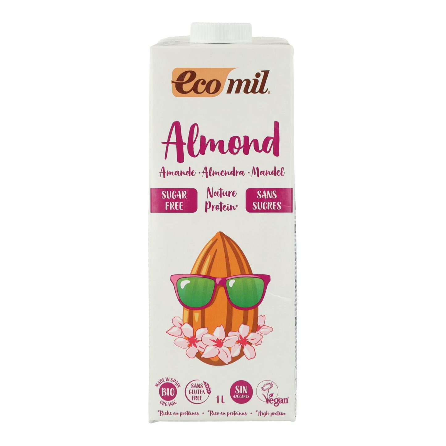 Bebida Vegetal de Amêndoa Biológica EcoMil 1 L