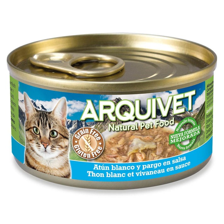 Ração Húmida para Gatos Arquivet Albacore Atum e Pargo em Molho 80g