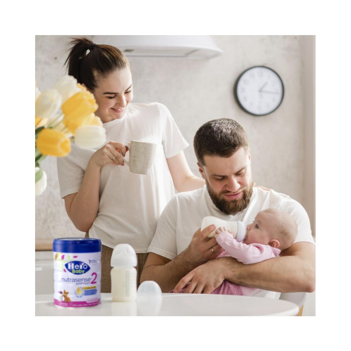 Pack de 3 Leites Premium 2 para Bebés até aos 12 meses, 800g. Herói Bebé