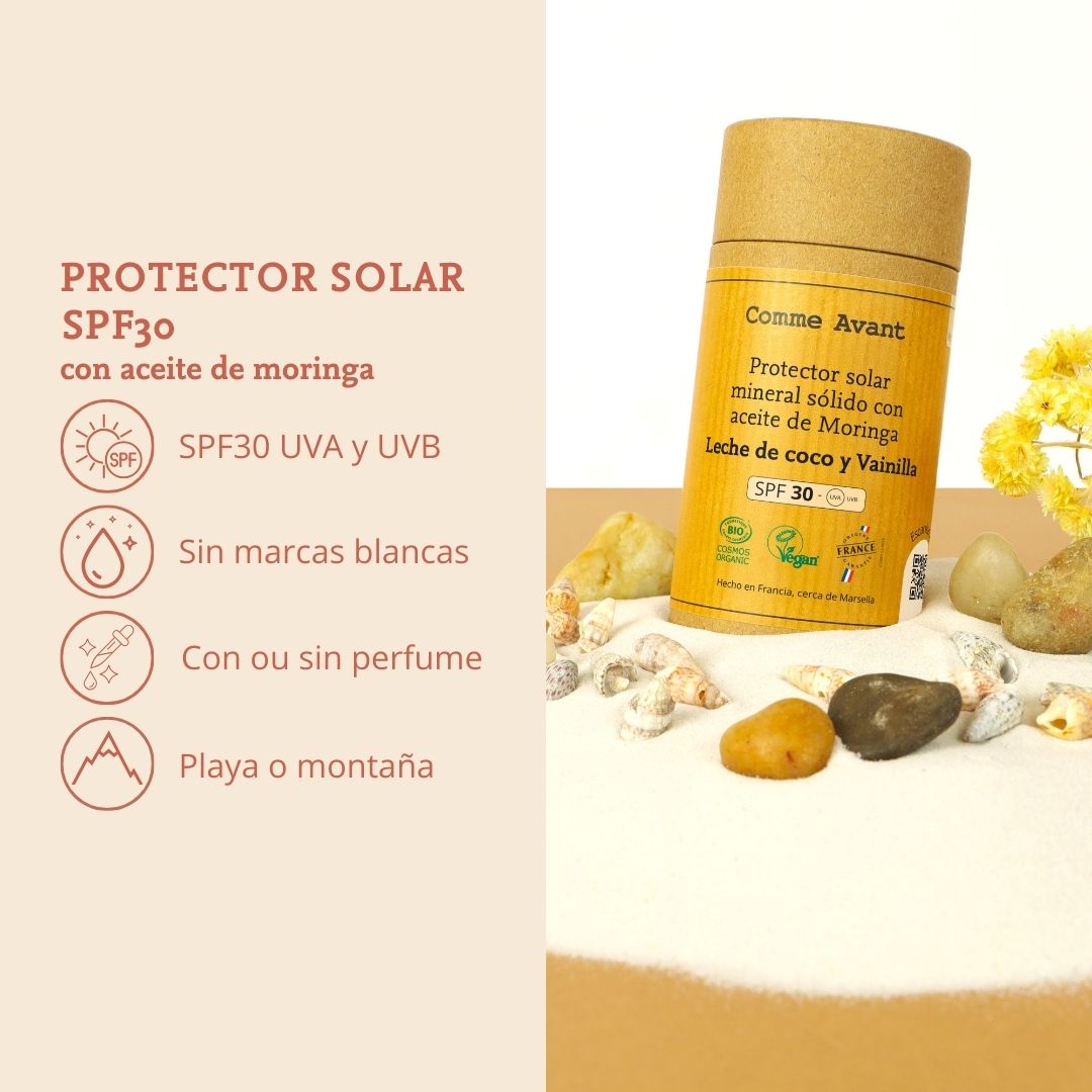 Protector Solar Mineral Sólido Spf30 Con Aceite De Moringa- Sin Perfume_3